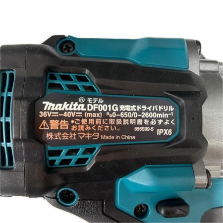 MAKITA マキタ 工具 締め付け工具 ドライバドリル  未使用品(S) 充電器・充電池2個・ケース付 コードレス式 40v 82571Y DF001GRDX ブルー