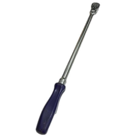 Snap-on スナップオン 工具 ハンドツール 1/2” ソフトグリップロングフレックスラチェット 本体のみ 全長：630mm 差込み角:12.7mm SHLF80A グレー×ブルー