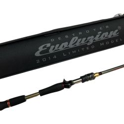 Megabass メガバス ルアーロッド F3.1/2-610ti デストロイヤー エヴォルジオン ロッドケース付 Bランク