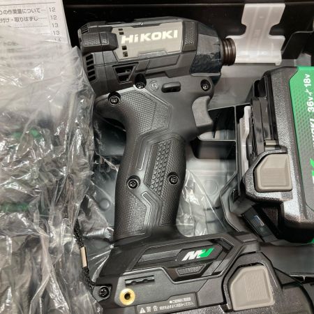 HiKOKI ハイコーキ インパクトドライバ WH36DD2XHBSZ ブラック 充電器・充電池2個・ケース付