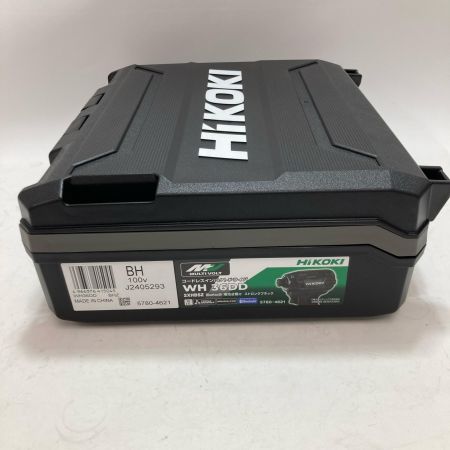 HiKOKI ハイコーキ インパクトドライバ WH36DD2XHBSZ ブラック 充電器・充電池2個・ケース付