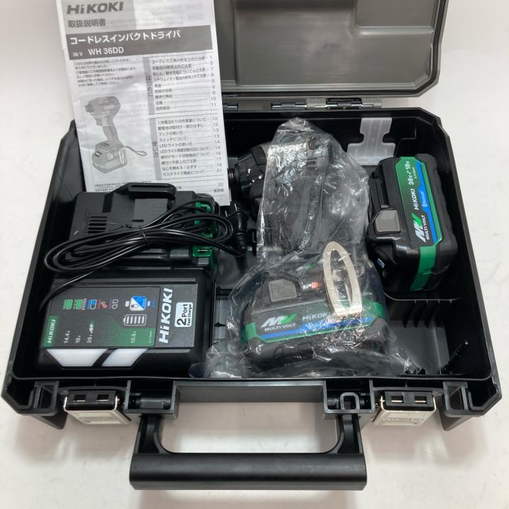 HiKOKI ハイコーキ インパクトドライバ WH36DD2XHBSZ ブラック 充電器 
