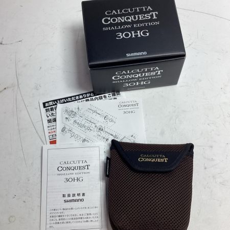 SHIMANO シマノ リール ベイトリール 24カルカッタコンクエスト シャローエディション 30HG 046734 リールポーチ、箱付