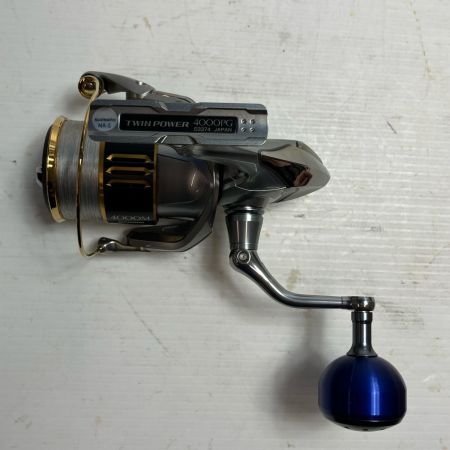 SHIMANO シマノ スピニングリール  15 ツインパワー 4000PG カスタムハンドル付/替えスプール付 03374