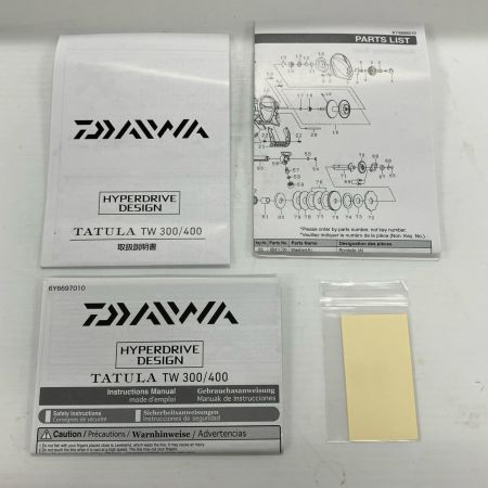 DAIWA ダイワ ベイトリール 21タトゥーラTW 400L 00630108