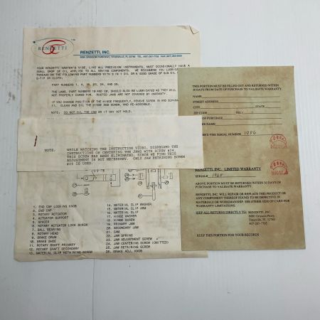 レンゼッティ プレゼンテーションバイス