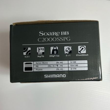 SHIMANO シマノ スピニングリール 18ソアレBB C2000SSPG 03937