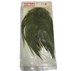 Hoffman 釣り用品 釣り小物 フライマテリアル グリズリーダイドオリーブ ｸﾞﾚｰﾄﾞ2 Cランク