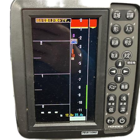 HONDEX 釣り用品 釣り小物 魚群探知機 ポータブルGPS内蔵プロッター魚探 程度A ケース付 通電確認OK PS-611CNⅡﾜｶｻｷﾞﾊﾟｯｸ
