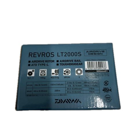 DAIWA ダイワ 釣り用品 リール スピニングリール 24レブロス LT2000S  00066601 (399176)
