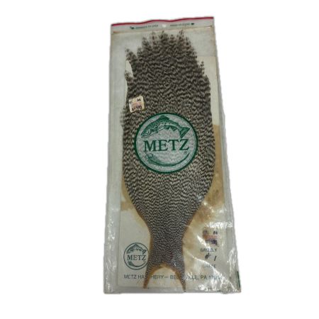 METZ 釣り用品 釣り小物 フライマテリアル コックネック グリズリー ｸﾞﾚｰﾄﾞ1