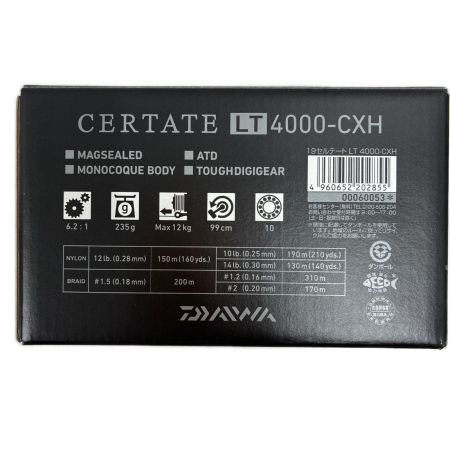 DAIWA ダイワ 釣り用品 リール スピニングリール 19セルテートLT4000CXH 程度B 00060053