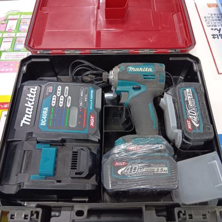 MAKITA マキタ TD001GRDX ブルー 締め付け工具 インパクトドライバ 程度B 付属品完備 コードレス式 40v 2.5Ah 30209 キズ・ヨゴレ有