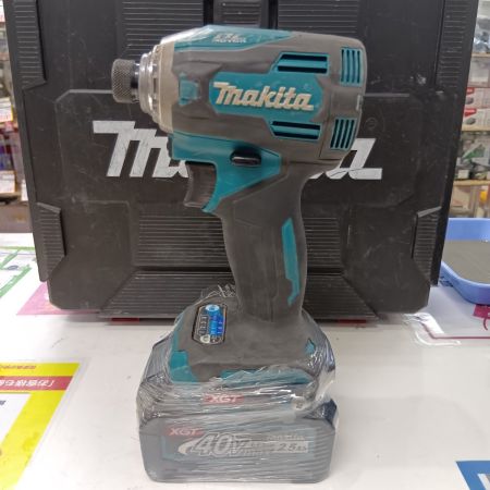 MAKITA マキタ TD001GRDX ブルー 締め付け工具 インパクトドライバ 程度B 付属品完備 コードレス式 40v 2.5Ah 30209 キズ・ヨゴレ有