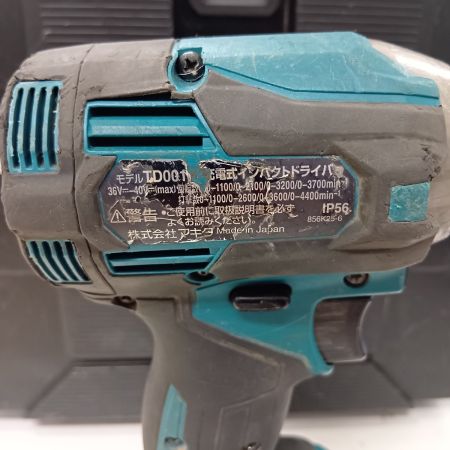 MAKITA マキタ TD001GRDX ブルー 締め付け工具 インパクトドライバ 程度B 付属品完備 コードレス式 40v 2.5Ah 30209 キズ・ヨゴレ有