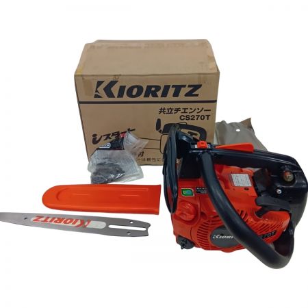 KIORITZ CS270T レッド 工具 切断工具 チェーンソー レッド 未使用品(S) 付属品完備 不明