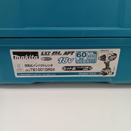 MAKITA マキタ TW1001DRGX ブルー 締め付け工具 インパクトレンチ 程度B 付属品完備 コードレス式 使用感有
