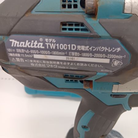 MAKITA マキタ TW1001DRGX ブルー 締め付け工具 インパクトレンチ 程度B 付属品完備 コードレス式 使用感有