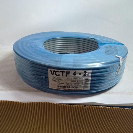 富士電線工業(FUJI ELECTRIC WIRE) VCTFケーブル 4芯 2.0mm×100m