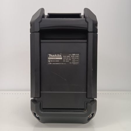 MAKITA マキタ MR113 ブラック 工具 工具関連用品 バッテリー式ラジオ 程度B 本体のみ 14.4v 00010088 キズ・ヨゴレ有