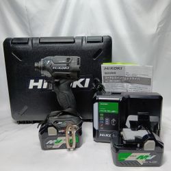 HiKOKI ハイコーキ WH36DC ブラック 充電器・充電池2個・ケース付 コードレス式 36v J1104321 キズ・ヨゴレ有 WH36DC ブラック Cランク