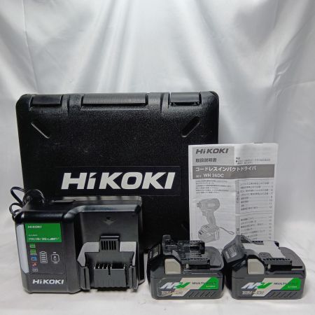 HiKOKI ハイコーキ WH36DC ブラック 充電器・充電池2個・ケース付 コードレス式 36v J1104321 キズ・ヨゴレ有 WH36DC ブラック