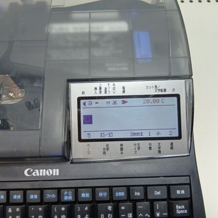 CANON キャノン チューブライター ケーブルIDプリンター PR-T102 ブラック ジャンク品(D) ケース付 100v MK26J02348 現状販売