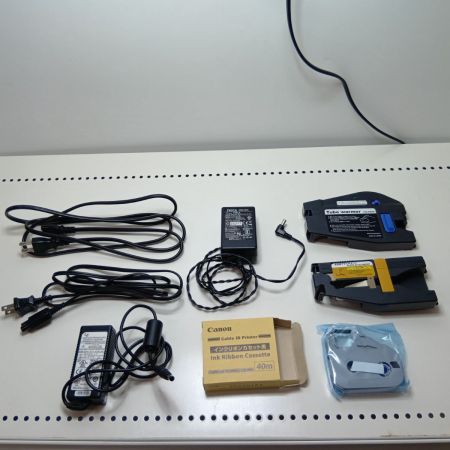 CANON キャノン チューブライター ケーブルIDプリンター PR-T102 ブラック ジャンク品(D) ケース付 100v MK26J02348 現状販売