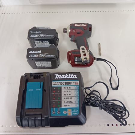 MAKITA マキタ インパクトドライバ TD172DGX レッド 程度B 充電器・充電池2個・ケース付 コードレス式 18v 243124 使用感有