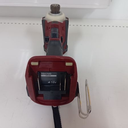 MAKITA マキタ インパクトドライバ TD172DGX レッド 程度B 充電器・充電池2個・ケース付 コードレス式 18v 243124 使用感有