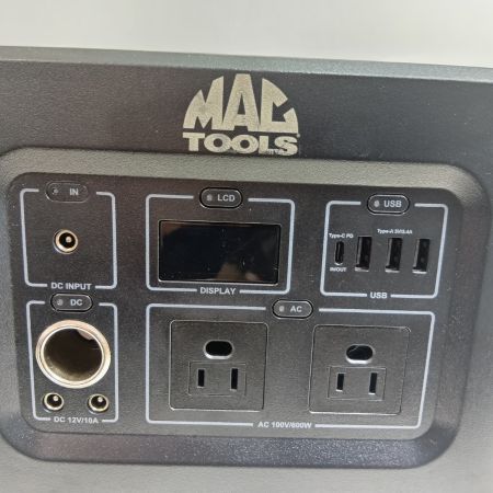 MAC TOOLS マック ポータブル電源 LPBL172801 ブラック 程度B アダプター コードレス式 不明