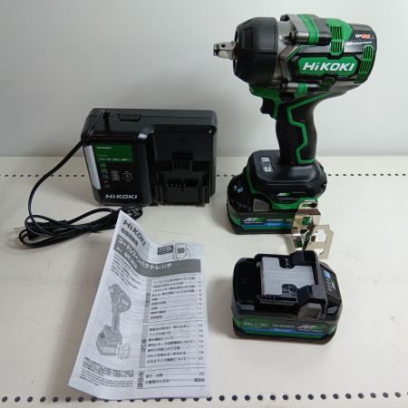 HiKOKI ハイコーキ インパクトレンチ WR36DE 2XPSZ グリーン 未使用品(S) 充電器・充電池2個・ケース付 コードレス式 36v J0300152
