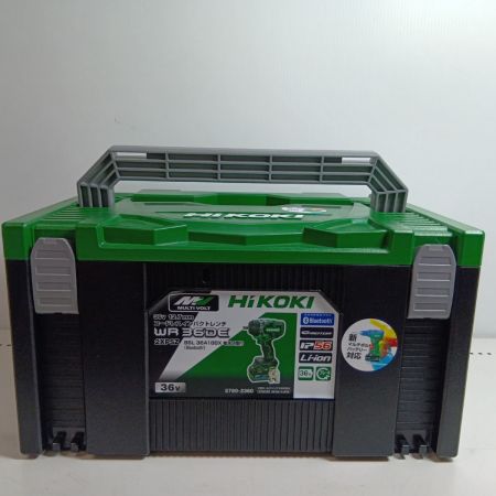 HiKOKI ハイコーキ インパクトレンチ WR36DE 2XPSZ グリーン 未使用品(S) 充電器・充電池2個・ケース付 コードレス式 36v J0300152