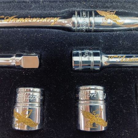 Snap-on スナップオン ラチェットハンドル 70周年 ｱﾆﾊﾞｰｻﾘｰ ﾗﾁｪｯﾄｾｯﾄ アニバーサリー ラチェットセット 程度B イーグルロゴ 3/8ソケット
