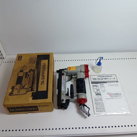 MAX マックス 常圧 エアネイラ TA-34FP/1025J レッド グリップ劣化、サビ小あり