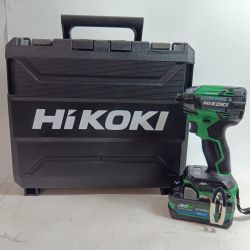 HiKOKI ハイコーキ インパクトドライバ WH36DD グリーン  未使用品(S) 充電器・充電池2個・ケース付 コードレス式 36v J8501282 Sランク