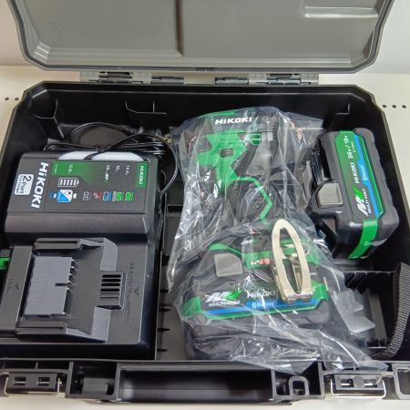 HiKOKI ハイコーキ インパクトドライバ WH36DD グリーン 未使用品(S) 充電器・充電池2個・ケース付  36v