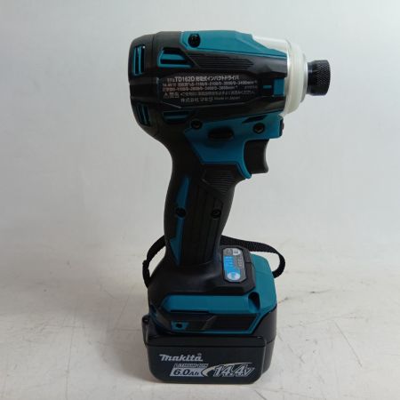 MAKITA マキタ インパクトドライバ TD162DRGX ブルー 未使用品(S) 充電器・充電池2個・ケース付 コードレス式 14.4v 74874
