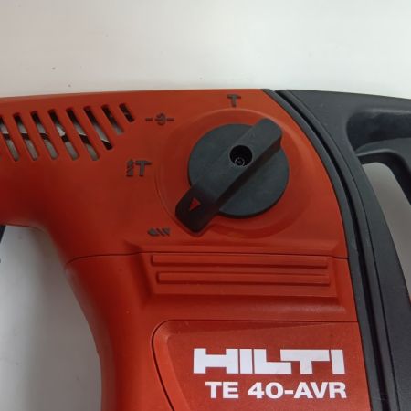 Hilti ヒルティ ハンマドリル TE40-AVR レッド 程度B ケース付 コード式 100v 08-0087059-AT-15