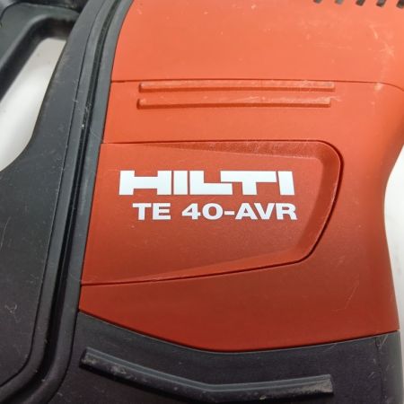Hilti ヒルティ ハンマドリル TE40-AVR レッド 程度B ケース付 コード式 100v 08-0087059-AT-15