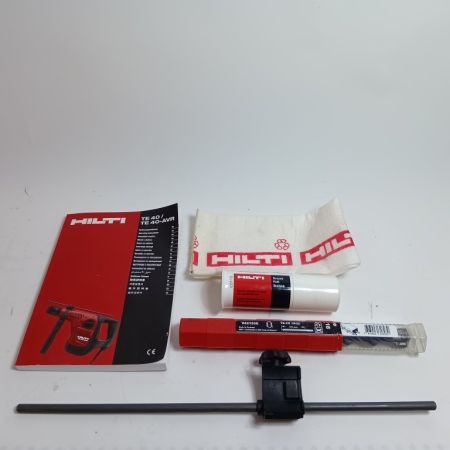 Hilti ヒルティ ハンマドリル TE40-AVR レッド 程度B ケース付 コード式 100v 08-0087059-AT-15