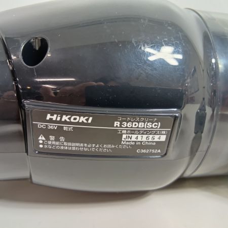 HiKOKI ハイコーキ クリーナー R36DB ブラック 程度B コードレス式 36v JN41664 ノズル付