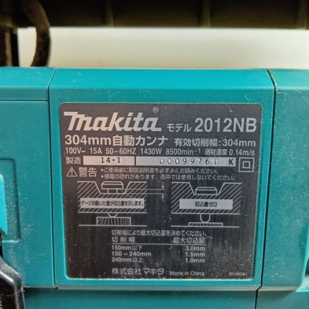 MAKITA マキタ 自動カンナ 2012NB ブルー 程度C 本体のみ コード式 304mm 100v キズ・ヨゴレ有
