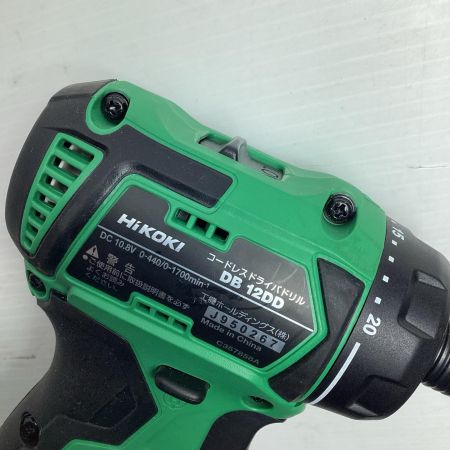 HiKOKI ハイコーキ コードレスドライバドリル 10.8v DB12DD