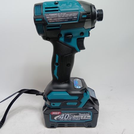 MAKITA マキタ インパクトドライバ TD002GRDX ブルー 未使用品(S) 付属品完備 コードレス式 40v 2.5Ah