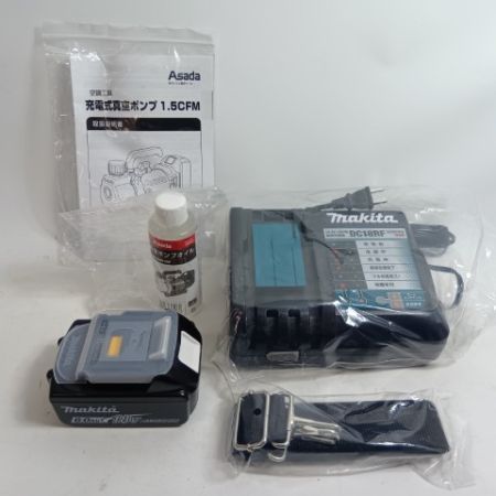 Asada 真空ポンプ VP151L グリーン 未使用品(S) コードレス式 18v 6.0Ah 413012