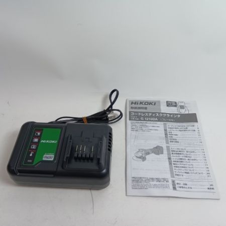 HiKOKI ハイコーキ グラインダー G1210DA グリーン 程度A コードレス式 100mm 10.8v 4.0Ah J330230