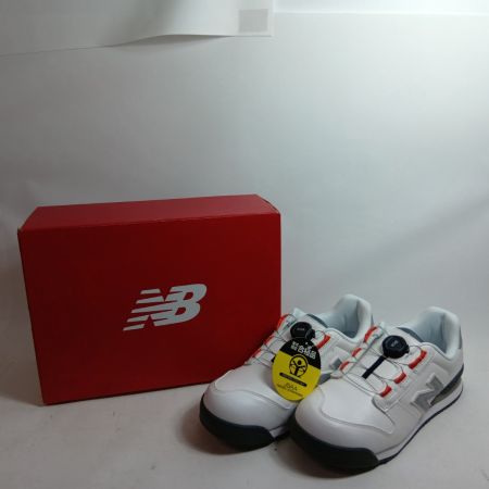 NEW BALANCE ニュー・バランス 安全靴 BS-118 ホワイト×グレー 未使用品(S) 本体のみ 25.5EEE