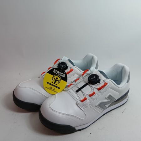 NEW BALANCE ニュー・バランス 安全靴 BS-118 ホワイト×グレー 未使用品(S) 本体のみ 25.5EEE