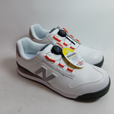 NEW BALANCE ニュー・バランス 安全靴 BS-118 ホワイト×グレー 未使用品(S) 本体のみ 25.5EEE